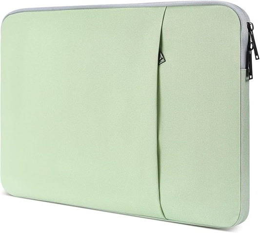 15 inch MacBook Air Sleeve, Padded Shockproof Travel Carrying Case for 2025-2023 MacBook Air 15 inch M4 M3 M2 Chip A3241 A3114 A2941 Water-Resistant Laptop Cover Slim Accessories Bag -Mint Green