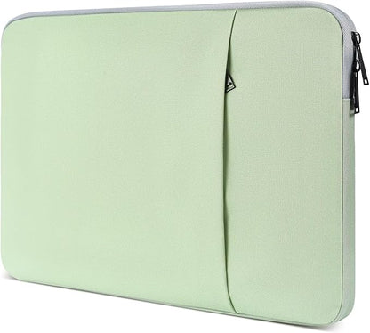 Laptop Sleeve Case 14 inch, Padded Shockproof Travel Computer Bag for Surface Laptop 6 5 4 15", HP Lenovo Dell ASUS Acer Chromebook 14 inch Water-Resistant Carrying Bag -Mint Green