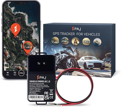PAJ GPS Vehicle Finder 4G, 1.0 - Cellular Connected, Real Time Tracking GPS Tracker for Cars, Motorcycles, Trucks & More - Versatile & Secure Fleet Management