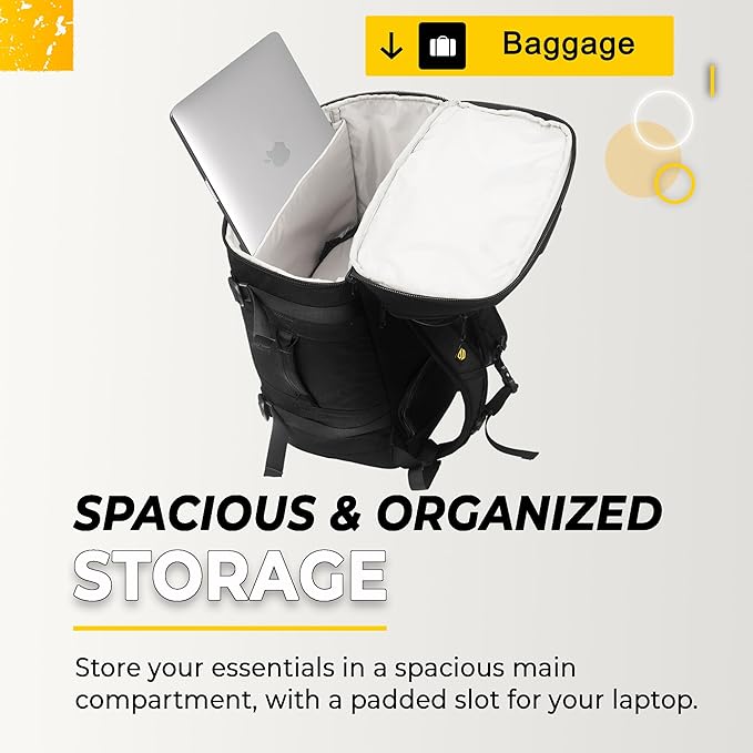 TradeSmart Tactical Carry On Backpack – Max Airline Size, 3 TSA Locks, Laptop Compartment & Cordura Fabric