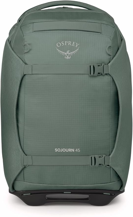 Osprey Sojourn 22"/45L Wheeled Travel Backpack with Harness, Koseret Green
