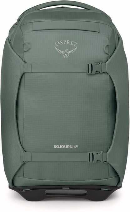 Osprey Sojourn 22"/45L Wheeled Travel Backpack with Harness, Koseret Green