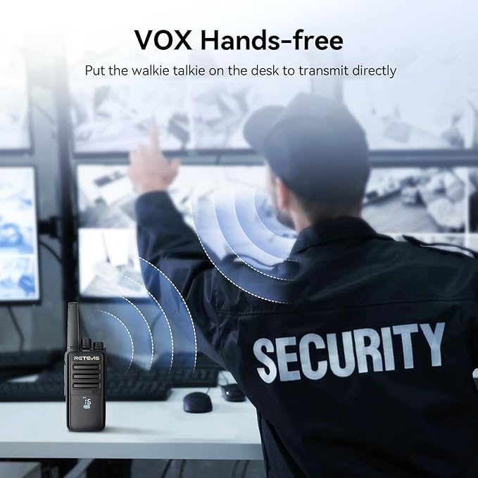 Retevis RT68H Two Way Radio,Walkie Talkies Long Range, Visualization,Shatterproof Hidden Display,VOX Hands Free, Rechargeable Walkie Talkie for Adults with Charging Base,for Factory Warehouse(10 Pack)