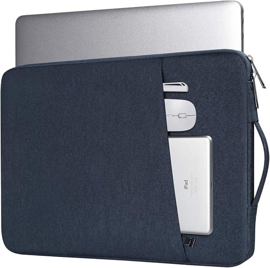 15.6 Inch Laptop Sleeve Case for HP Envy X360 15.6/Pavilion/Chromebook 15, Lenovo ideaPad, Dell Inspiron 15 5000 7000/Dell Chromebook 15.6 Carrying Bag(Blue)
