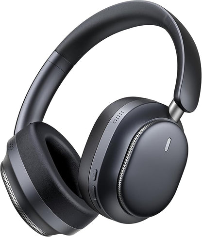 Hybrid Active Noise Cancelling Headphones, Over Ear Bluetooth 6.0 Wireless Headphones, 50H Playtime, Deep Bass, HiFi Stereo Sound, Lightweight Foldable for Travel, Home and Office（Black）