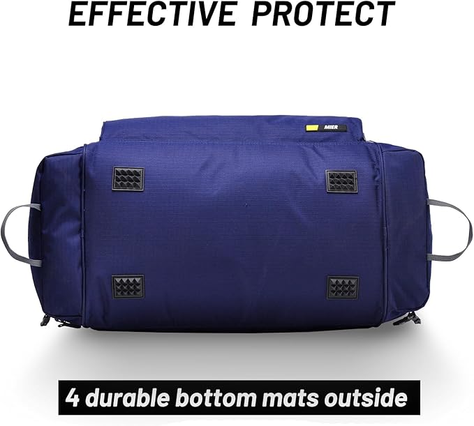 MIER Large Gym Bag for Men Sports Duffle Bag with Shoe Compartment 60L Lightweight Duffel Bags for Workout Fitness Travel