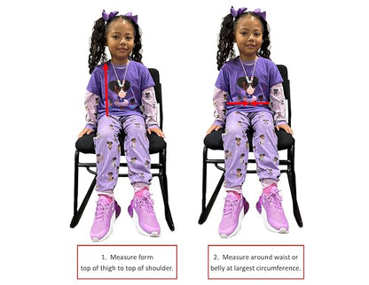 RideSafer - Small Blue, Lightweight, Compact, Portable Car Seat - Perfect for Travel and Everyday Child Safety (Pack of 6)