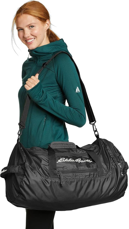 Eddie Bauer Stowaway Packable Duffel Bag | Travel | Foldable | Lightweight | Durable | Ripstop Polyester