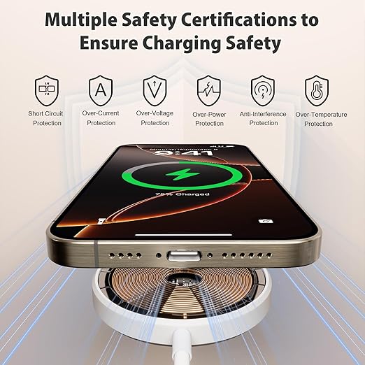 [Apple MFi Certified] Long Magnetic Wireless Charger for iPhone 17 16e, 10FT 2Pack Fast Charger for Apple MagSafe Charger, Wireless Mag-Safe Charging Pad for iPhone 17/17 Air/16 Pro Max/15/14/13/12