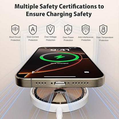 [Apple MFi Certified] Long Magnetic Wireless Charger for iPhone 17 16e, 10FT 2Pack Fast Charger for Apple MagSafe Charger, Wireless Mag-Safe Charging Pad for iPhone 17/17 Air/16 Pro Max/15/14/13/12