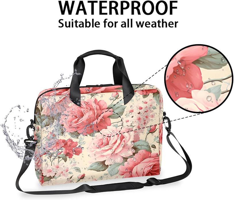 Laptop Bag Bohemian Mandala Laptop Satchel Briefcase Adjustable shoulder Carrying for MacBook Pro 16 inch