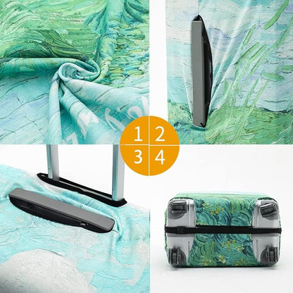 Travelkin Luggage Covers For Suitcase Tsa Approved,Suitcase Cover Protector Fit 18-32 Inch Luggage (Spring, S)