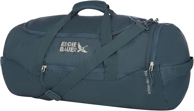 Eddie Bauer Stowaway Packable Duffel Bag | Travel | Foldable | Lightweight | Durable | Ripstop Polyester