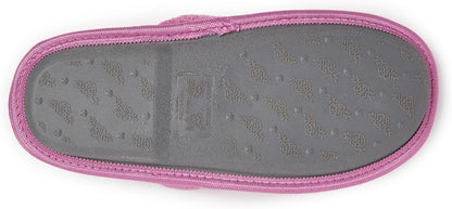 Laura Ashley Ladies Embroidered Soft Terry Scuff Slipper