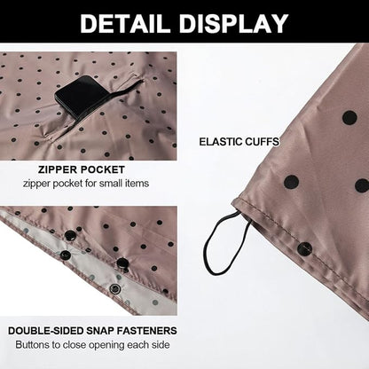 Fashion Hooded Rain Poncho Waterproof Raincoat Jacket with pocket for Women/Men/Adult