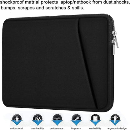 Laptop Case Sleeve 14 inch, Durable Carrying Bag Shockproof Protective Case Cover, Handbags Briefcase Laptop Bag Compatible with 14" MacBook Air/Pro HP Asus Lenovo Notebook Computer, Black