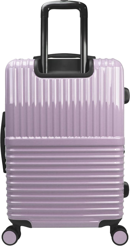 World Traveler Dejuno Tonal 24-Inch Polycarbonate Lightweight Hardside Expandable Spinner Luggage Suitcase with TSA Lock - Lavender