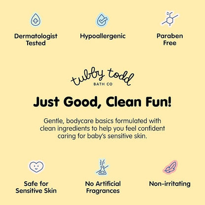 Tubby Todd Face and Body Mineral Protection Sunscreen Kit for Baby, Toddler and Kids - The Sun Bundle - Sunscreen Lotion 4 Fl Oz, Sunscreen Spray 6 Fl Oz and Sunstick 0.5 Oz - Fragrance-Free