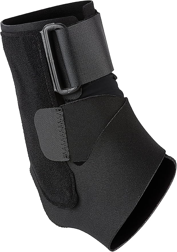 ACE Deluxe Ankle Stabilizer, Adjustable, Black, 1/Pack