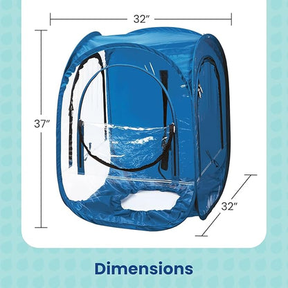 WeatherPod® ChairPod® The Original Pop-Up Pod - 1 Person Wearable Pod for Wheelchairs, Folding Chairs, Camping Chairs, Offers Protection from The Wind, Rain, and Cold - Chair Tent for Sports
