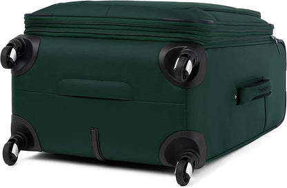 Travelpro Maxlite 5 Softside Expandable Luggage with 4 Spinner Wheels, Lightweight Suitcase, Men and Women, Forest Green, 3-Piece Set (21/25/29)