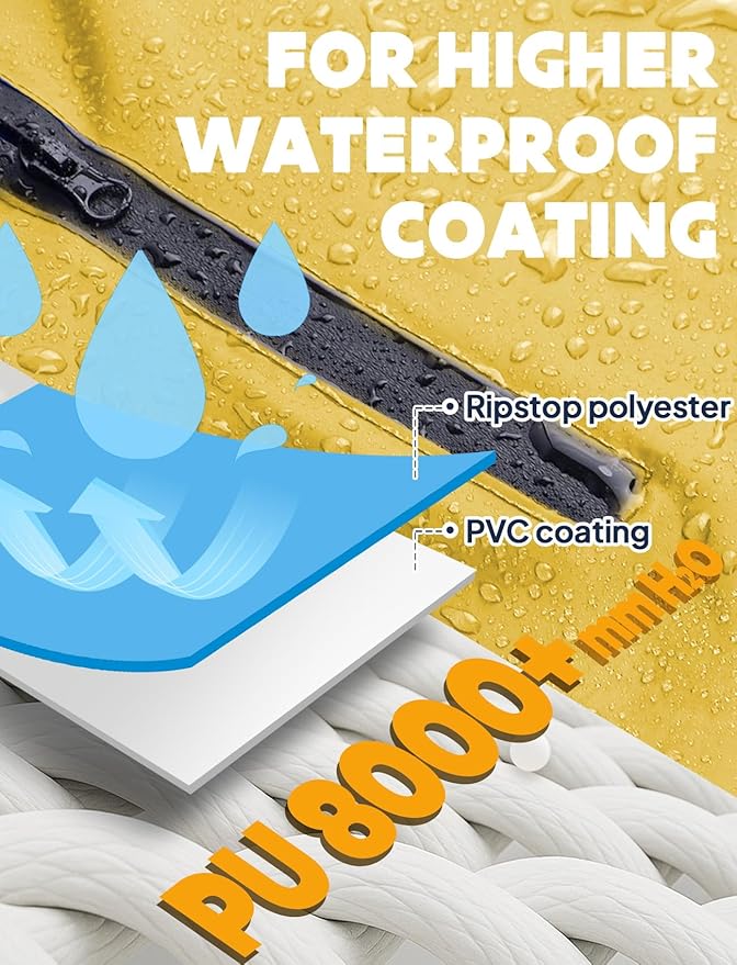 ANYOO Waterproof Rain Poncho Bike Bicycle Rain Capes Lightweight Compact Reusable for Adults