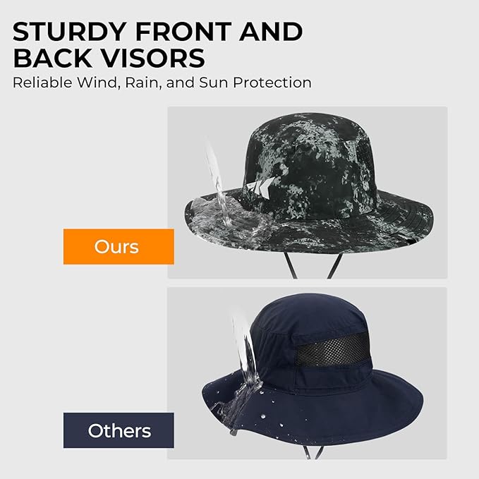 KastKing Sol Armis UPF 50 Boonie Hat - Sun Protection Hat, Fishing Hat, Beach & Hiking Hat, Paddling