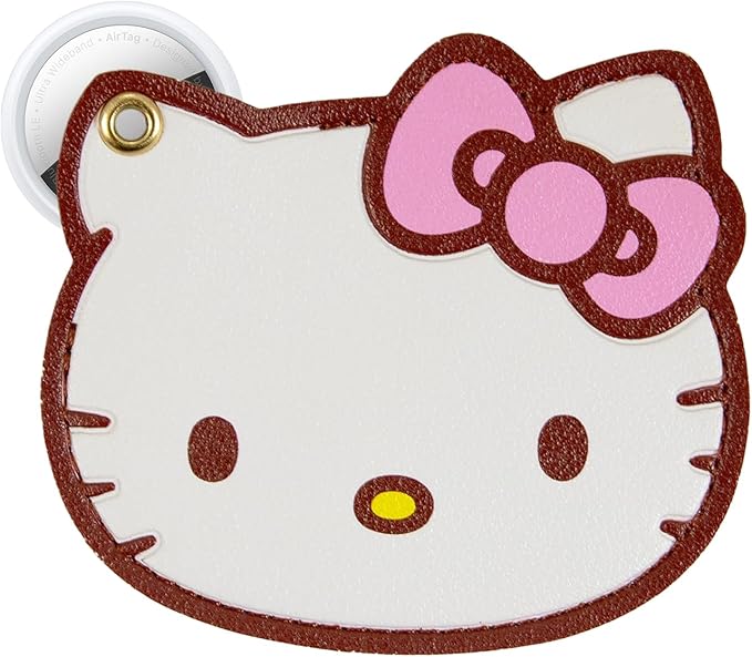 Sonix Keychain Case Compatible with Apple AirTag | Protective AirTag Cover Keychain Charm | Hello Kitty Light Pink