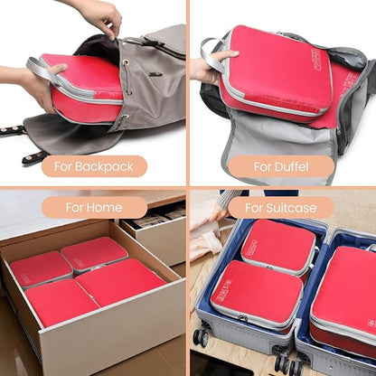 Cambond Compression Packing Cubes for Travel Women - Expandable Travel Bags Luggage Organizers Travel Essentials Compression Cubes for Travel Carry on Suitcases Organizer