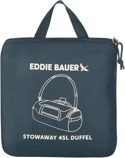 Eddie Bauer Stowaway Packable Duffel Bag | Travel | Foldable | Lightweight | Durable | Ripstop Polyester