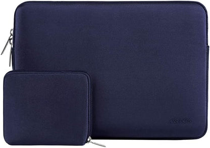 MOSISO Laptop Case 13 inch, 13 inch Laptop Sleeve Bag Compatible with MacBook Air 13 M4 M3 M2 M1 2025-2018 / Pro 13 M2 M1 2025-2016, Neoprene Computer Sleeve Bag with Small Case, Navy Blue