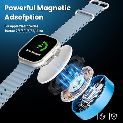 Stocking Stuffers, 3 in 2 USB A/C Cable to iPhone 17 Charger/Apple Watch Charger/Lightning, Braided Multi Charging Cable Cord, RV Camping Essentials, Designed for iWatch Series & iPhone17-11/iPad-5FT