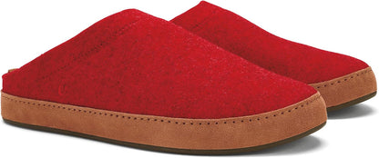 OLUKAI Hamani Hulu Men's Wool Mule Slippers, Soft & Comfortable Slippers with Premium Materials, Sheepskin Shearling & Italian Felt, All-Day Wear