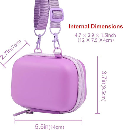 Leayjeen Underwater Camera Case Compatible with YISENCE/Trsunow/HICSHON/Yifecial/QUNVAL 11FT Waterproof Camera，Selfie Underwater Camera, Waterproof Floatable Digital Camera- Purple(Case)
