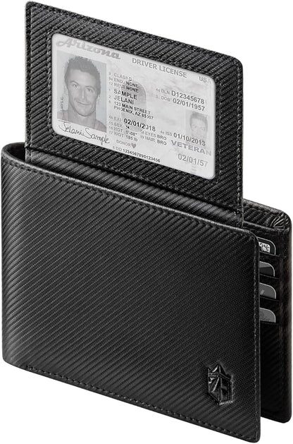 Zitahli Wallet for Men 12 Card Holder Slim Rfid Leather 2 ID Window Wallets With Gift Box Men's Accessories