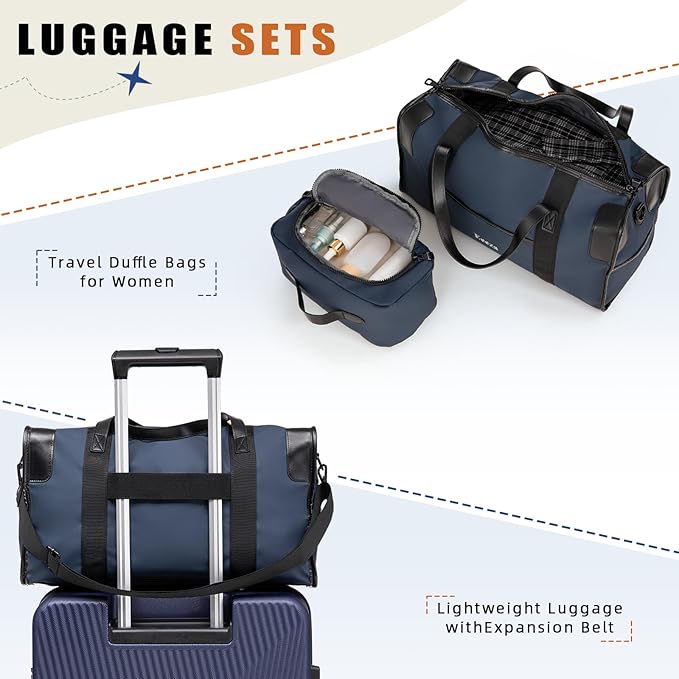 Expandable Carry on Luggage Sets,Suitcases with Detachable Wheels Hardshell 22x14x9 Airline Approved,Lightweight Luggage Set with TSA Lock,Carry on Suitcase