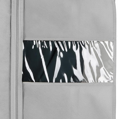 Syeeiex 40" Suit Bag, Set of 5 Garment Bag, Garment Bags for Hanging Clothes, Suit Bags for Closet Storage, Waterproof and Dustproof, Best for Suits, Shirts, T-shirts and Jackets on Closet(Grey)