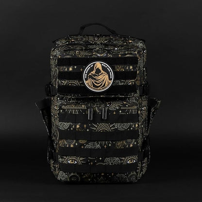 WOLFpak 35L Athletic Gym Backpack - Durable 1000D Waterproof Oxford Material with MOLLE Webbing, Laptop Pocket & Dual Cup Holders, Durable Fitness/Travel/Military Daypack (Illuminati)
