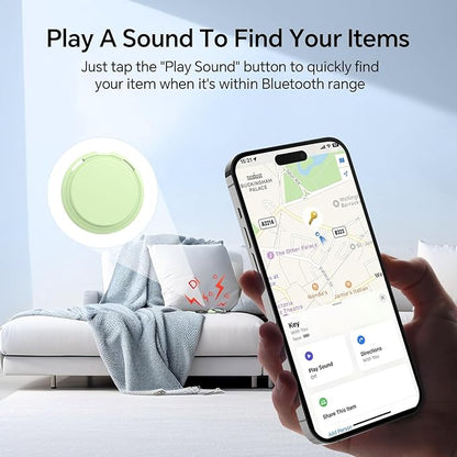 4 Pack Tags Tracker [Apple MFi Certified] Pair with Apple Find My(iOS Only) Air Smart Bluetooth Key Tracking Tags Item Finders Waterproof Worldwide Located Devices for Pet Wallet Backpack Dogs Luggage