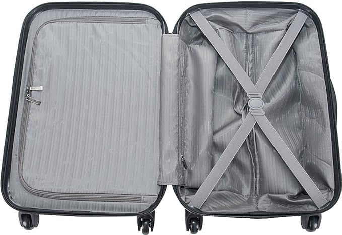 Kenneth Cole REACTION Out of Bounds Lightweight Hardshell 4-Wheel Spinner Luggage, Rose Gold, 20-Inch Carry On