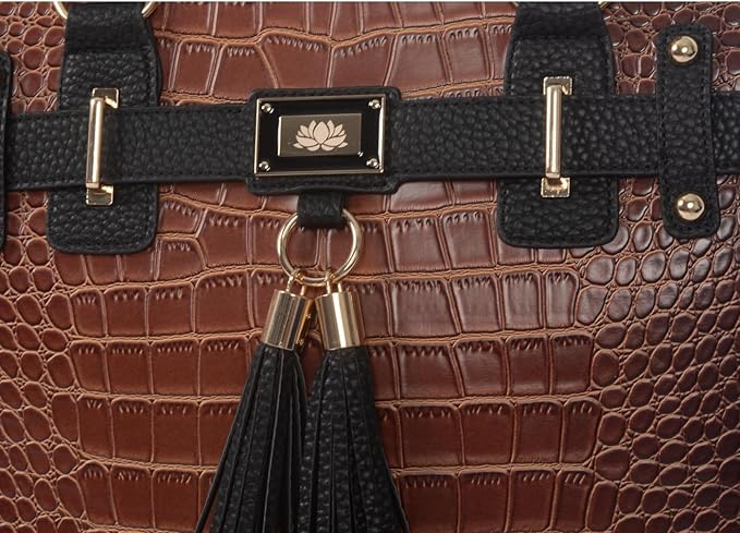 JKM & Company Rolling Laptop Bag for Women | Designer Wheeled Briefcase | Fits 13-17" Laptops | Office Travel Computer Case