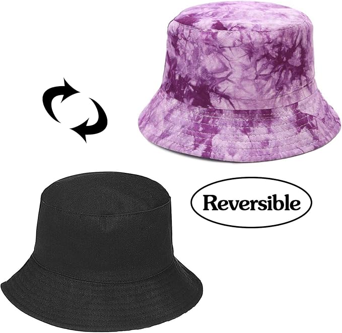 XYIYI Cute Bucket Hat Beach Fisherman Hats for Women, Reversible Double-Side-Wear