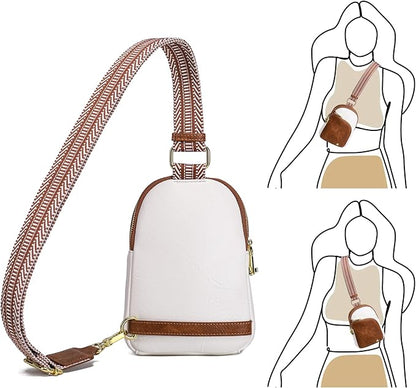 INICAT RFID Blocking Sling Bag,Anti Theft Crossbody Bags for Women,Travel Gifts Cross Body Purses Vegan Leather