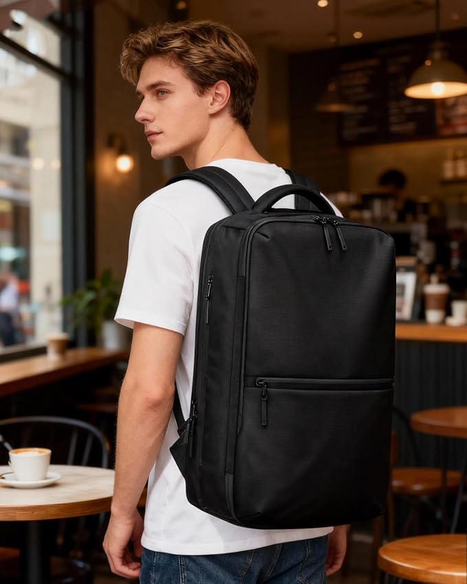 70L Vacuum Backpack Travel with Pump, Charging Port and TSA Lock, Expandable Vacuum Seal Compression Travel Backpack for 19" Laptop, Airline Approved
