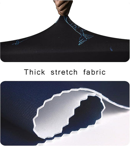 WUJIAONIAO Travel Luggage Cover Baggage Suitcase Cover Protector Skins 18-32 Inch (dolphin, XL (for 29-32 inch luggage))