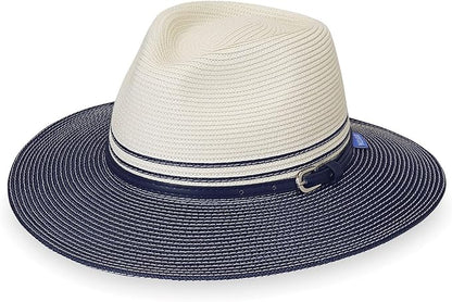 Wallaroo Women’s Kristy Fedora– UPF 50+ UV Protection | Wide Brim, Packable & Adjustable |Petite or Medium