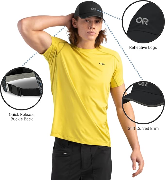 Outdoor Research Swift Cap – Lightweight UPF Sun Hat with Breathable Mesh for Men & Women, Hiking, Running and Travel