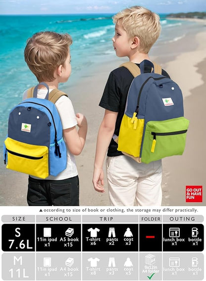 Preschool Toddler Backpack For Boys Girls, School Mini & Travel, Small Kids Child Backpacks, Kindergarten Elementary bag, 11.6" H