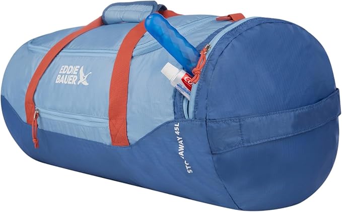 Eddie Bauer Stowaway Packable Duffel Bag | Travel | Foldable | Lightweight | Durable | Ripstop Polyester