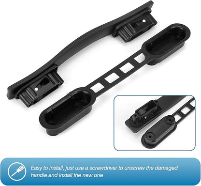 Suitcase Handle Replacement, Plastic Spare Strap Handle Grip Replacement Part Black for Luggage Case Repair (B110)